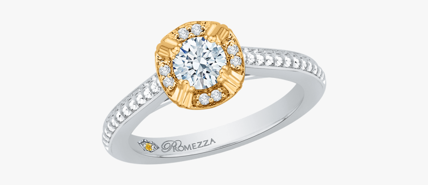 14k Two-tone Engagement Ring Mead Jewelers Enid, Ok - Pre-engagement Ring, HD Png Download