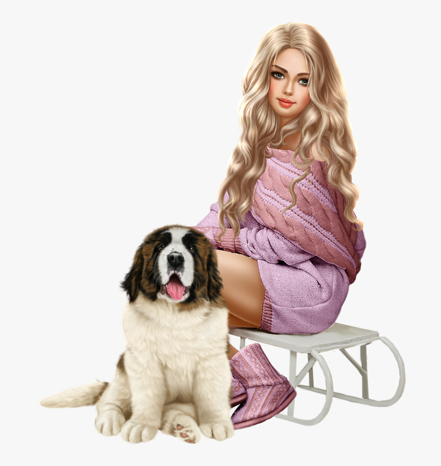 Tubes Femmes Hiver Sexy Winter Girls Animaux Pets - Femmes Winter Tubes Png, Transparent Png