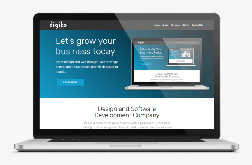 Mobirise - Laptop Image For Ppt, HD Png Download