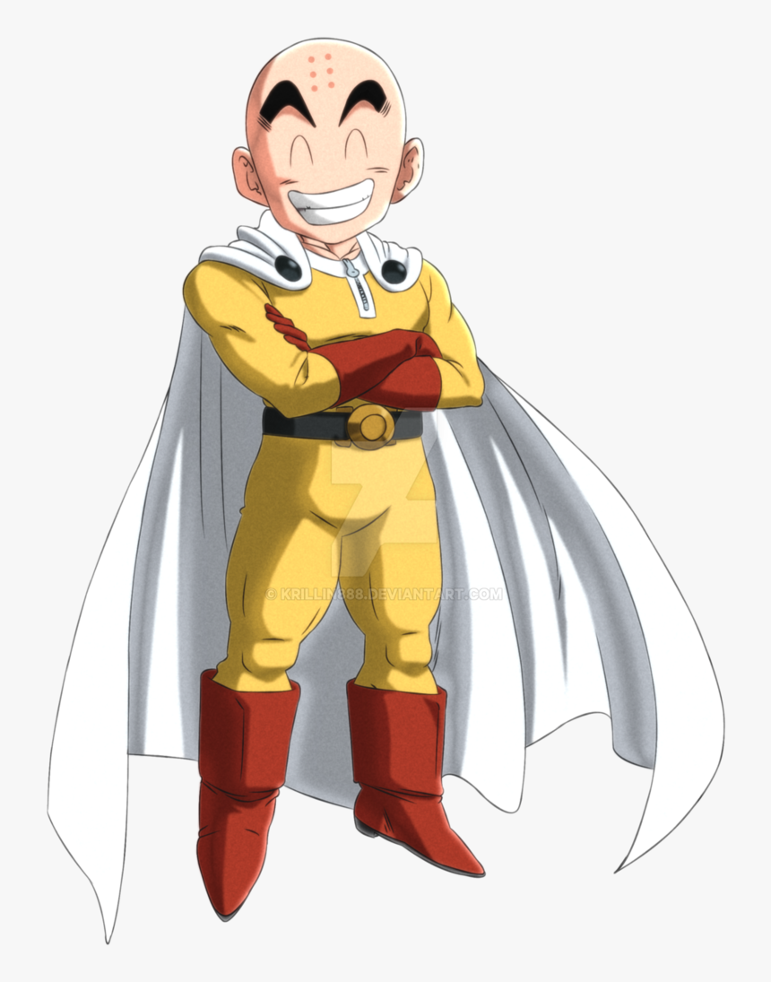 Com Cartoon Fictional Character Illustration Anime - Krillin One Punch Man, HD Png Download