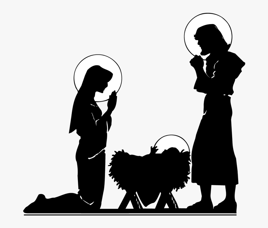 Nativity Silhouette Clip Art, HD Png Download