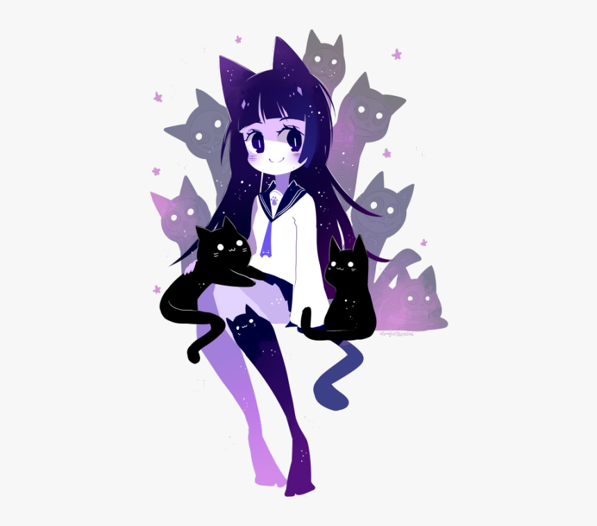 Anime Cats, HD Png Download