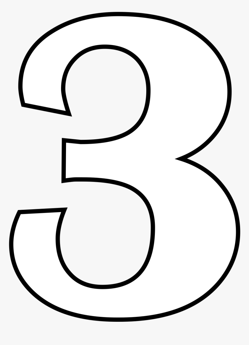 Moldes Del Numero 3, HD Png Download