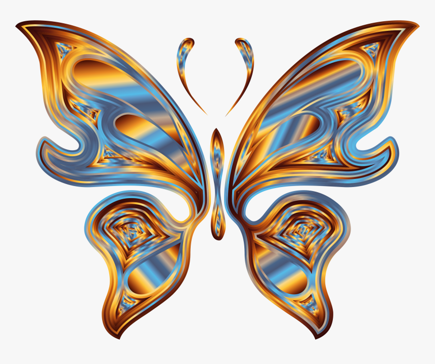 Rainbow Butterfly Png Transparent , Png Download - Rainbow Butterfly Png Png, Png Download