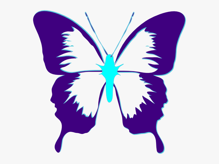 Black And White Butterfly Icon, HD Png Download