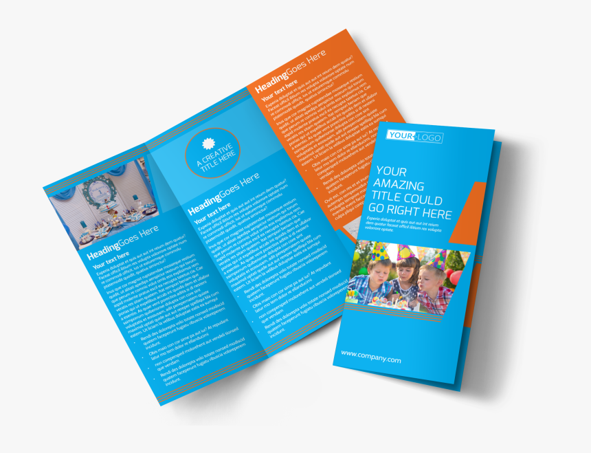 Birthday Party Service Brochure Template Preview - Brochure Templates, HD Png Download