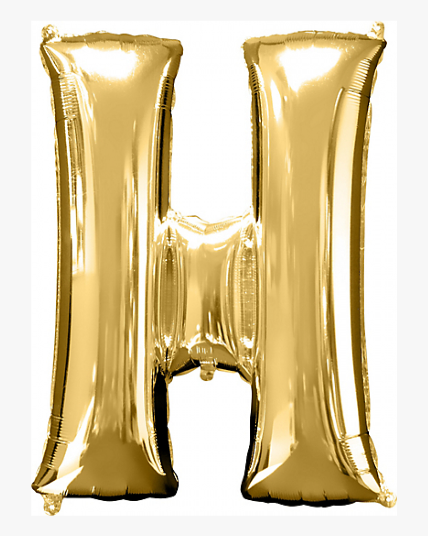 Gold Balloon H, HD Png Download