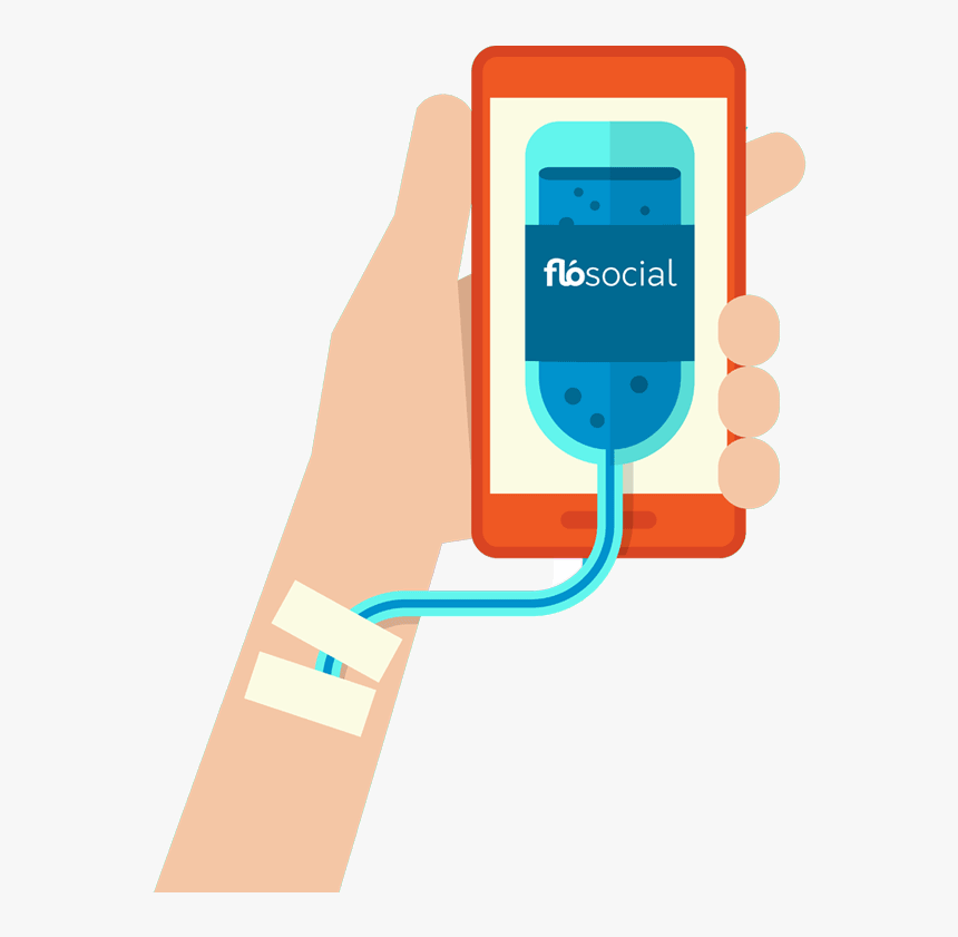 Flosocial Smartphone Social Media - Instagramın Zararları, HD Png Download