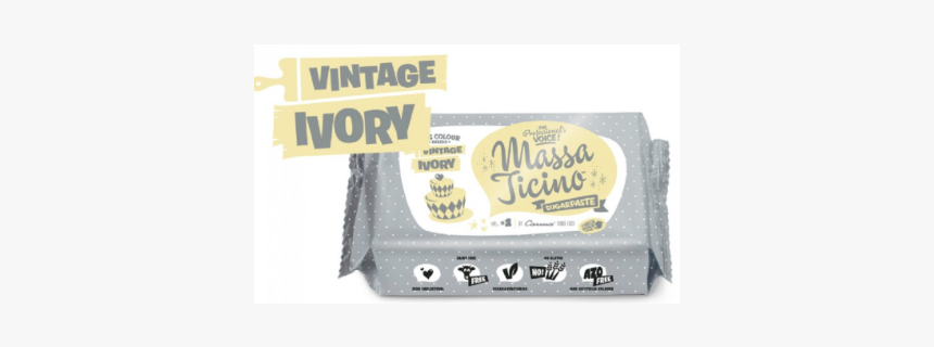 Sugar Paste Vintage Ivory, 250 G - Label, HD Png Download