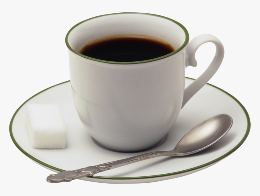 Background Coffee Transparent Mug Cup - Coffee Cup With Spoon Png, Png Download