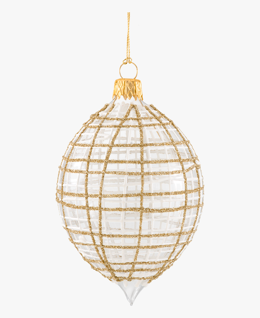Onion With Glitter, Gold/white - Christmas Ornament, HD Png Download