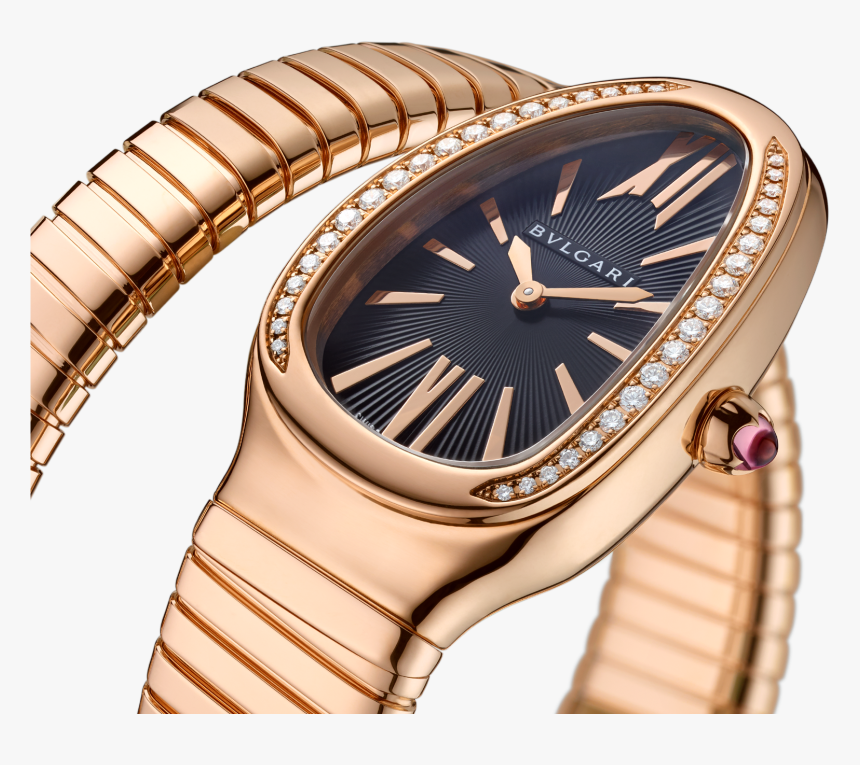 Gold Bvlgari Watch Serpenti, HD Png Download