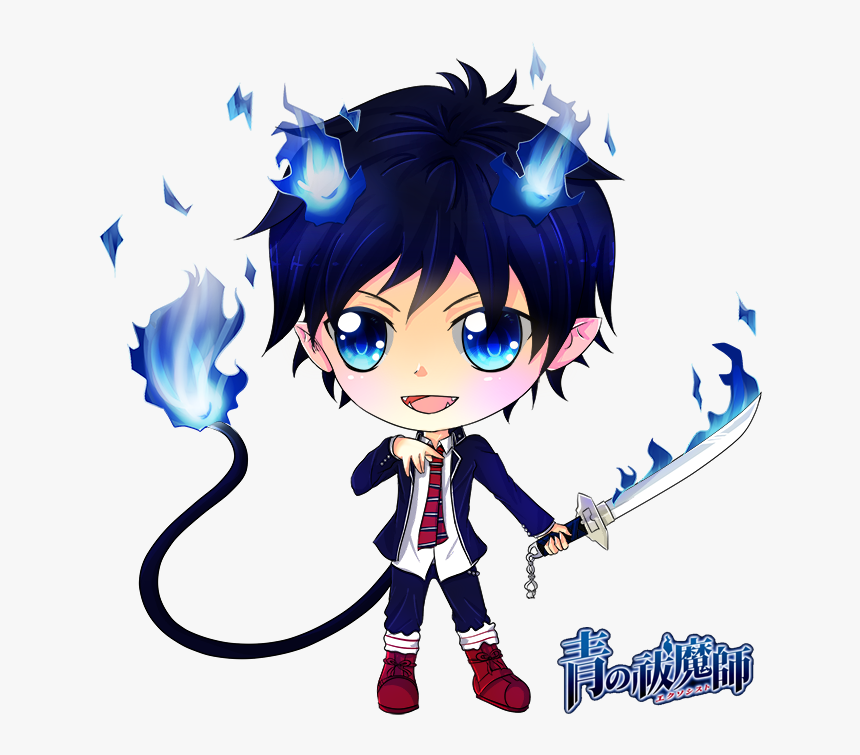 Rin Blue Exorcist Chibi, HD Png Download
