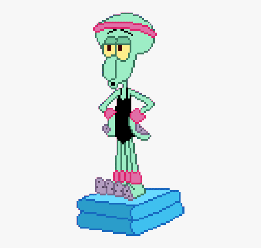 Squidard Gif - Transparent Pixel Art Gif, HD Png Download