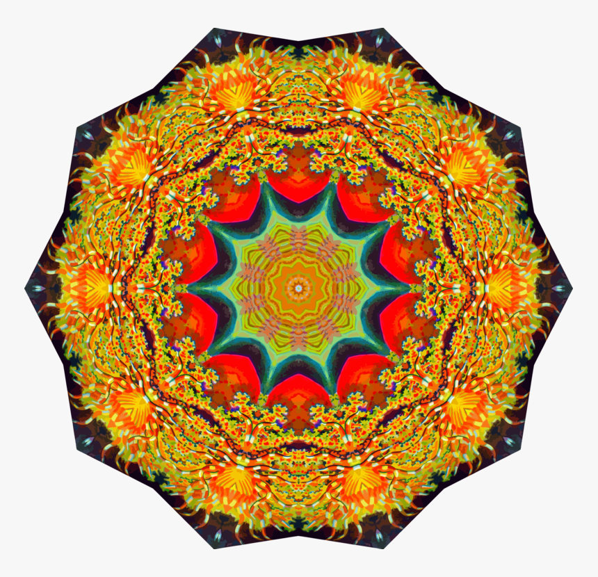 Symmetry,textile,orange - Drawing, HD Png Download