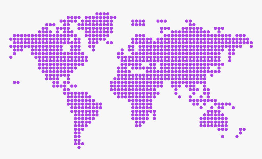Dots World Map Png, Transparent Png