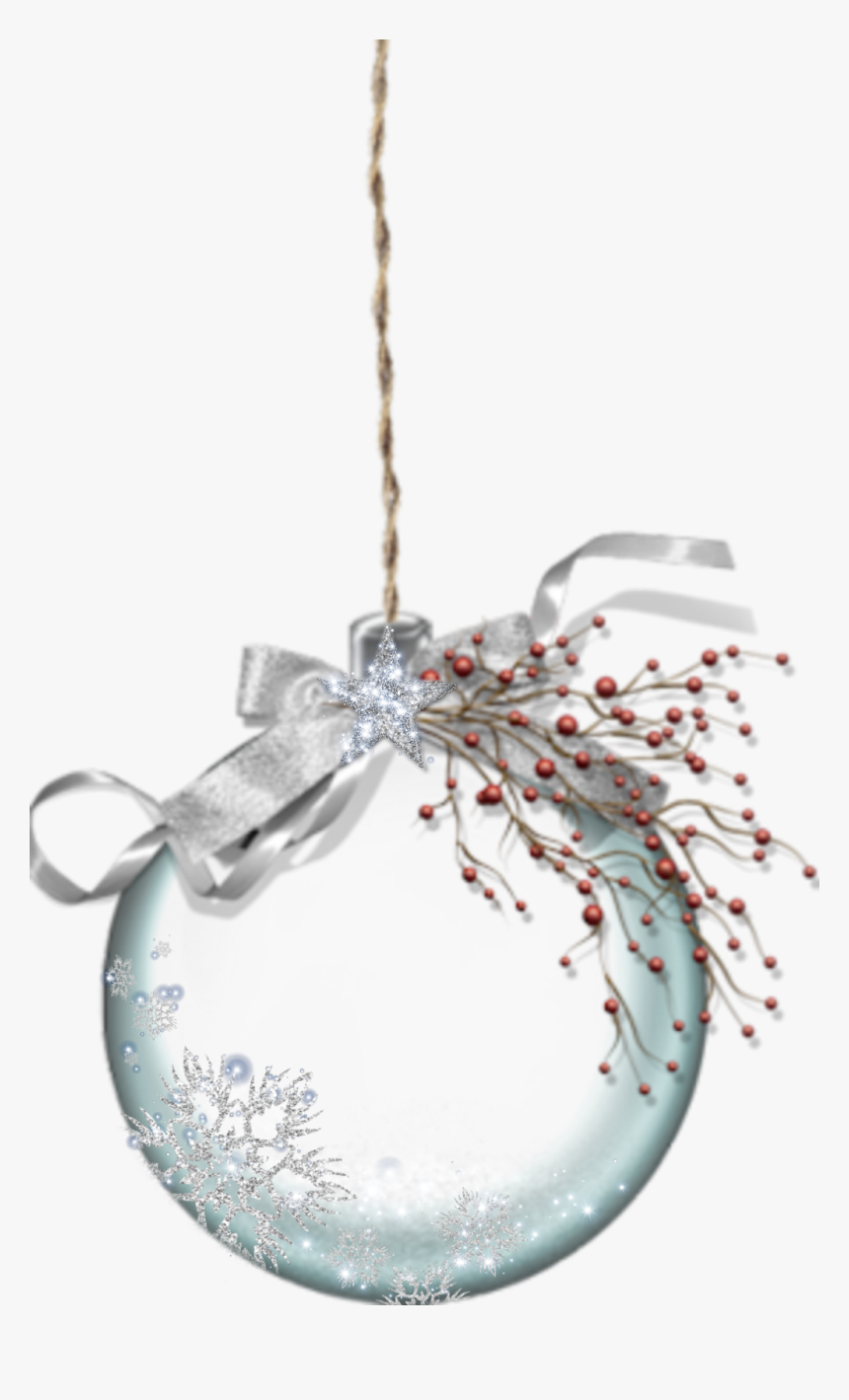 #ball #tree #decoration #christmas #snowflakes #snowflake - Transparent Background Ornament Clipart, HD Png Download