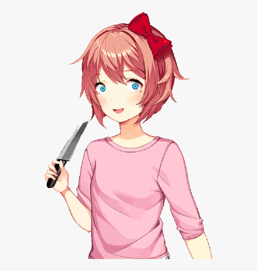 Doki Doki Literature Club Sayori Gif, HD Png Download