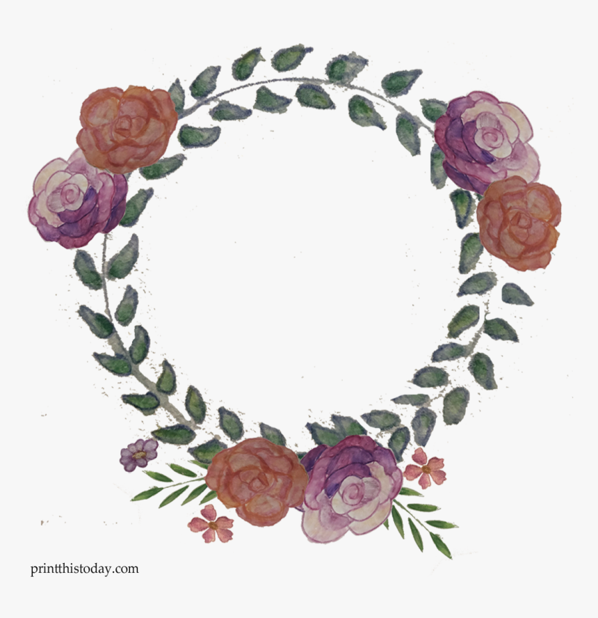 Transparent Flower Wreath Png - Garden Roses, Png Download