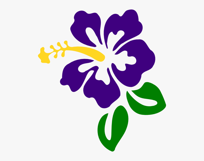 Purple Hibiscus Clip Art, HD Png Download