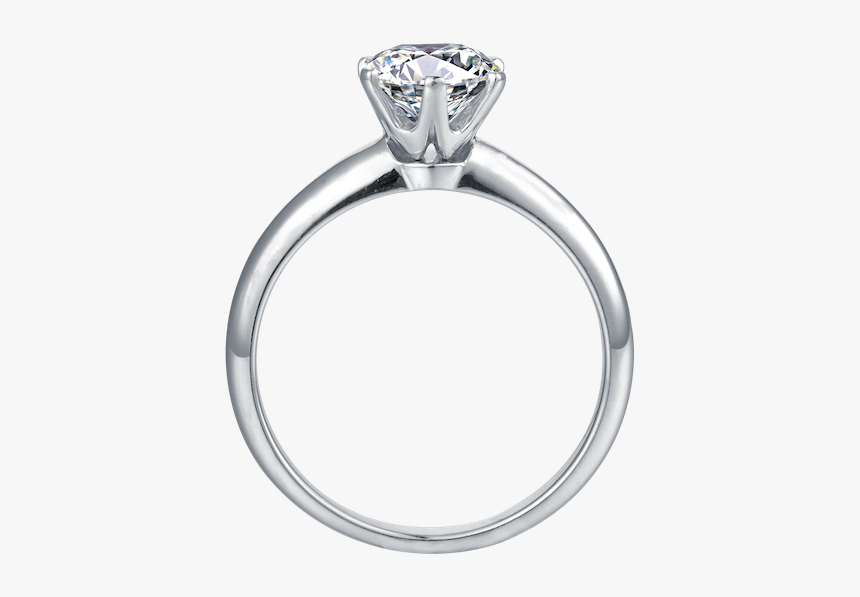 單 鑽 戒指 六 爪, HD Png Download