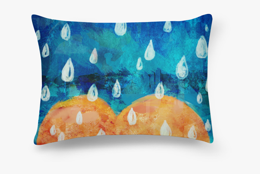 Almofada Retangular Lágrimas De Thaio Amarelona - Cushion, HD Png Download
