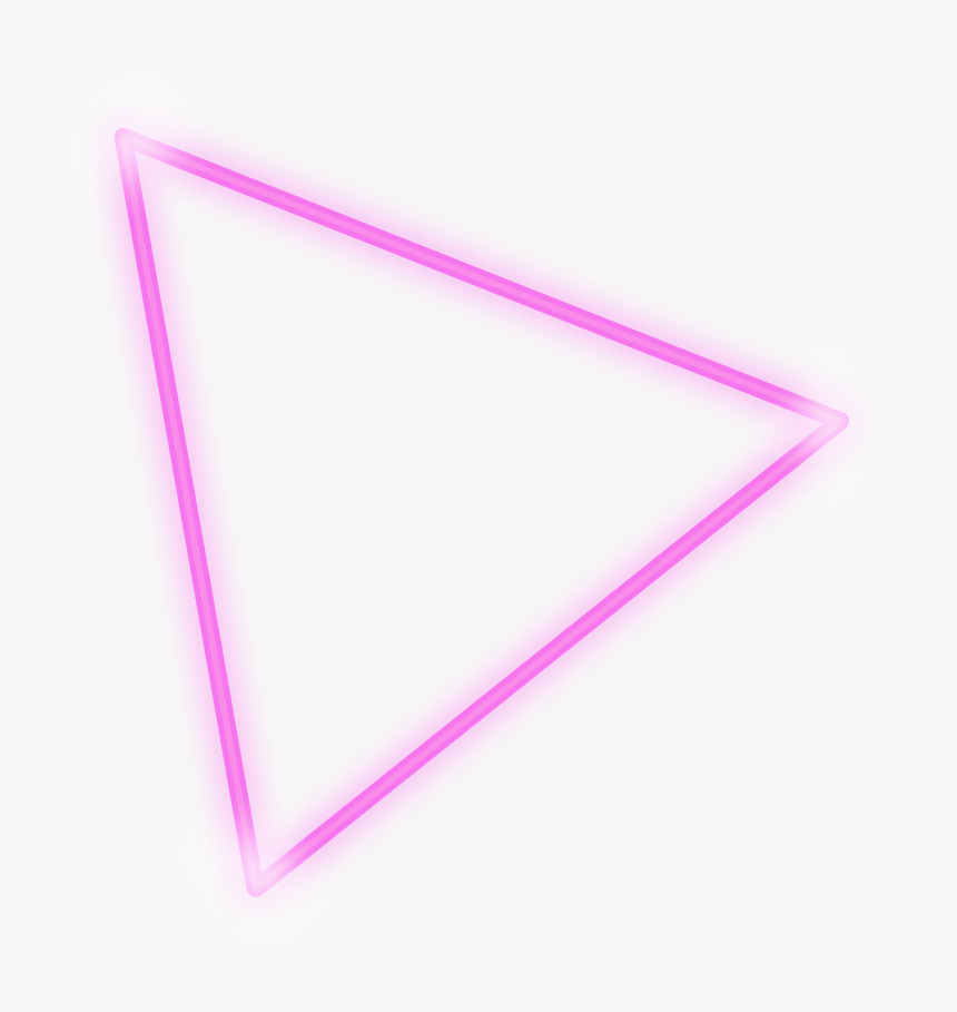 #freetoedit #neon #triangle #pink #glow #frame #border - Fdj, HD Png Download