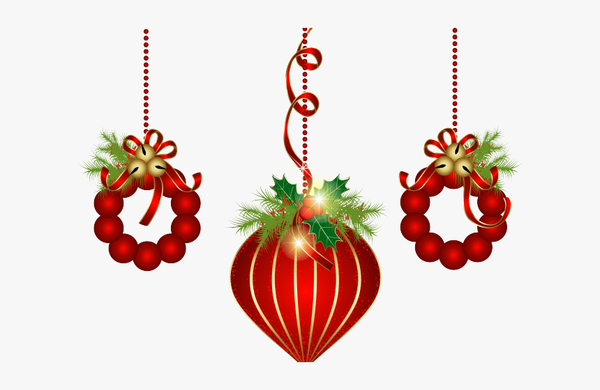 Transparent Snowflake Ornament Clipart - Clip Art Christmas Decorations Transparent Background, HD Png Download