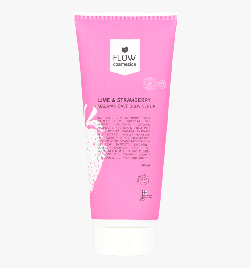 Body Scrub Lime-strawberry - Cosmetics, HD Png Download