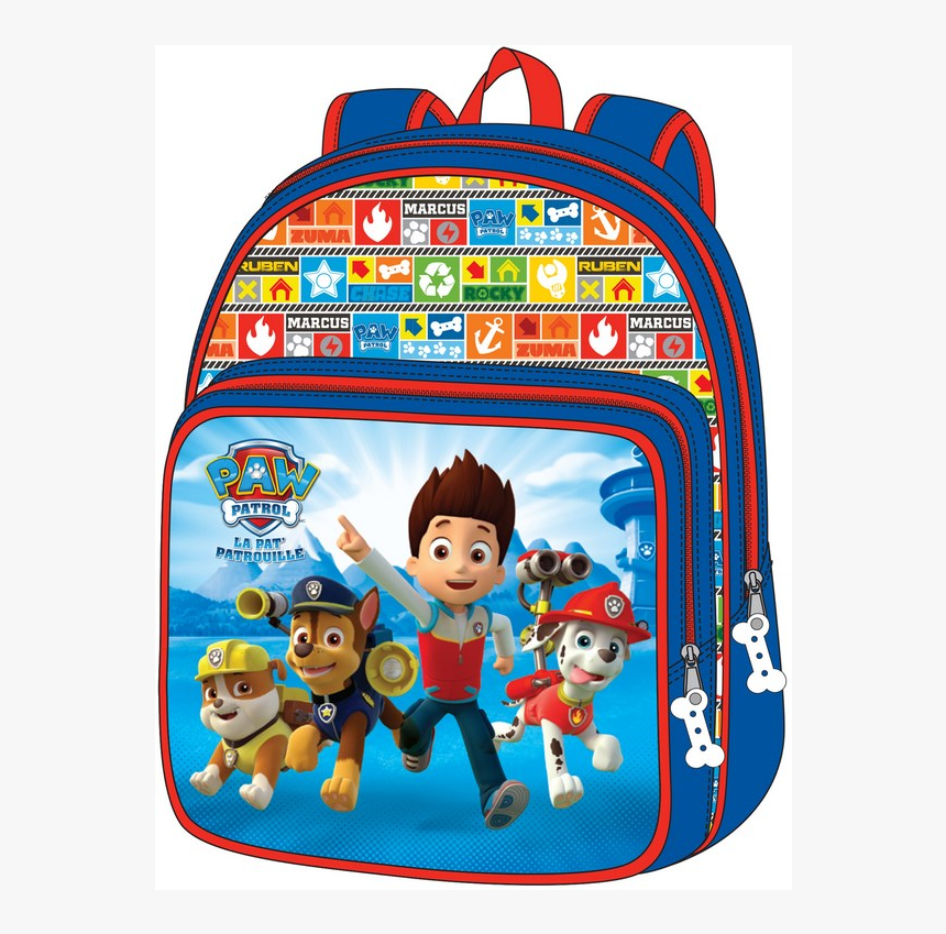 Rugzak Paw Patrol Met Voorvak, HD Png Download