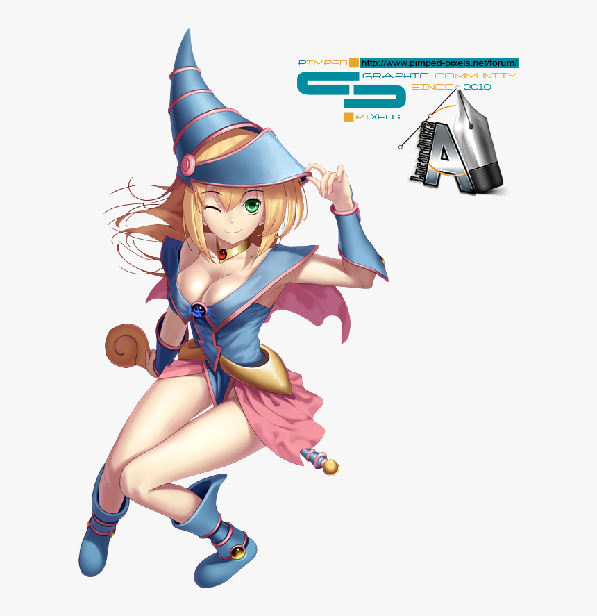 Dark Magician Girl - Cartoon, HD Png Download
