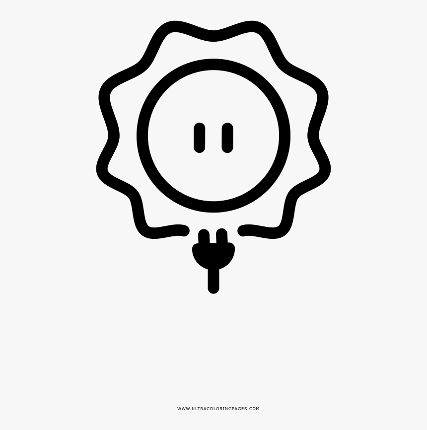 Solar Power Coloring Page, HD Png Download