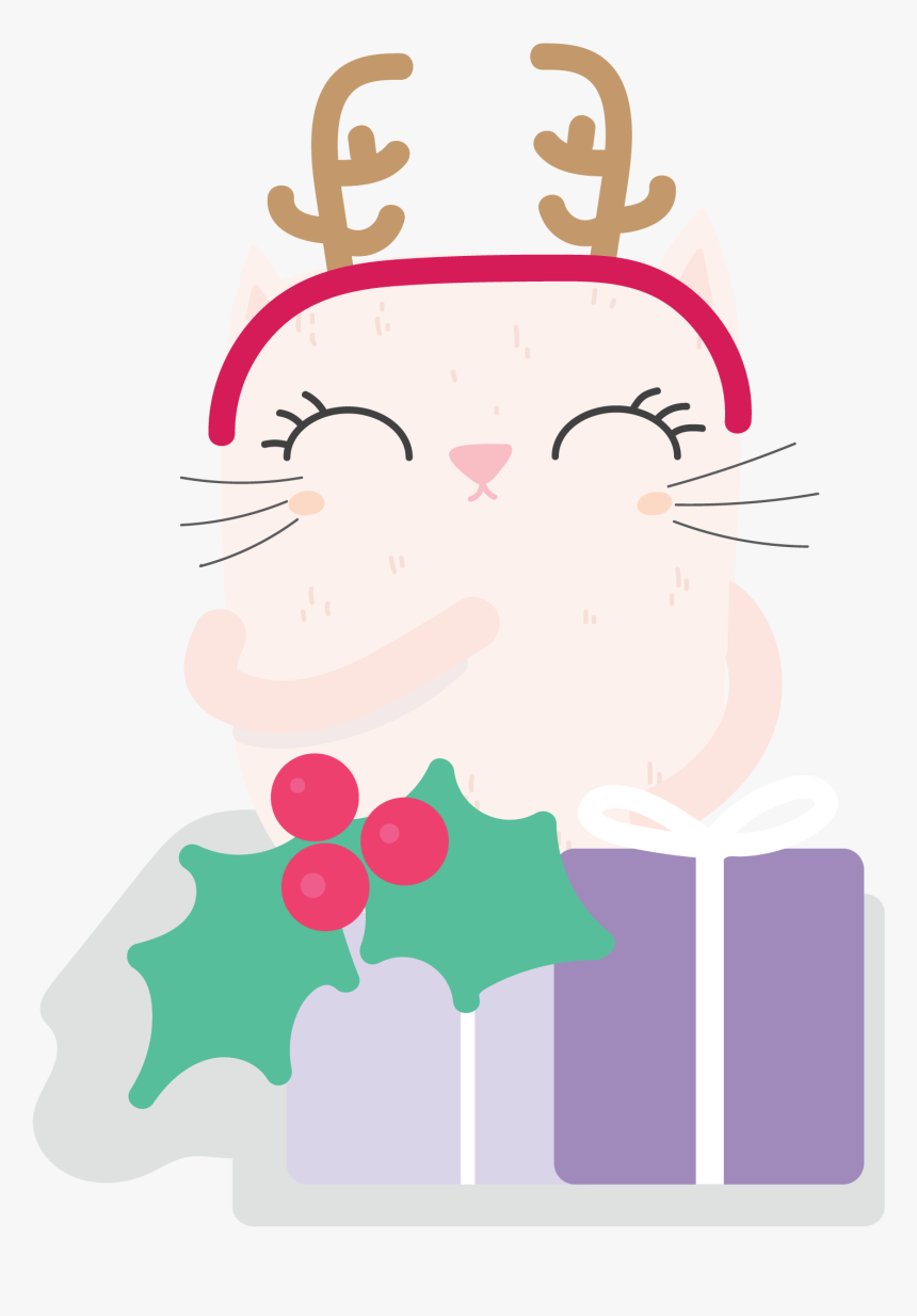 Feliz Navidad Amor Gato, HD Png Download