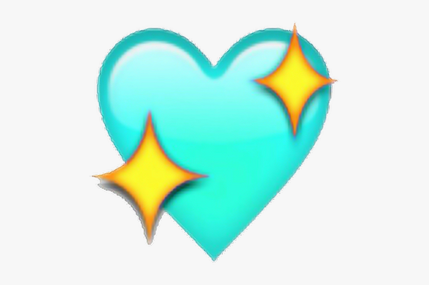 #heart #vaporwave #tumblr #turquesa - Light Green Heart Emoji, HD Png Download