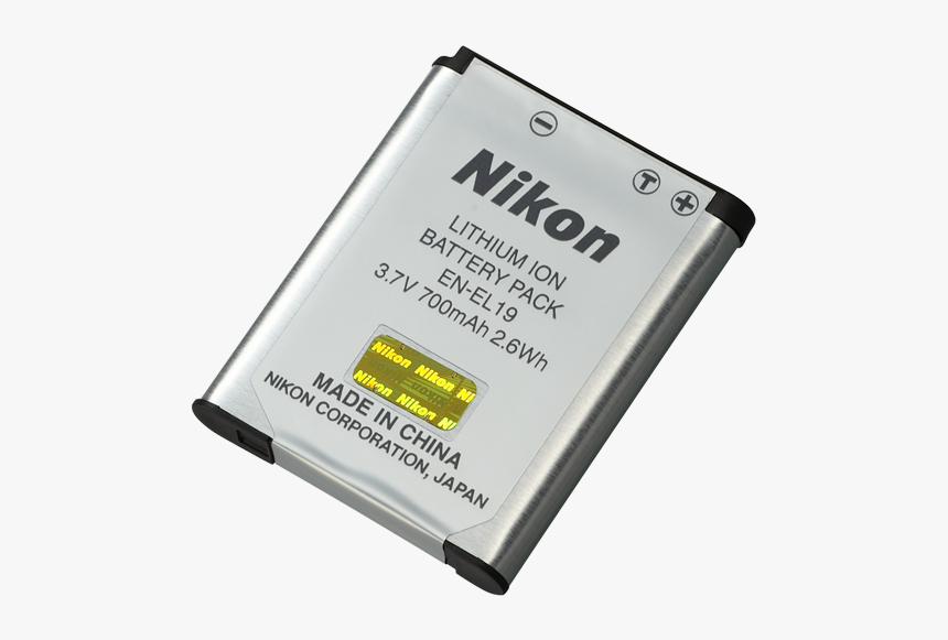 Nikon En-el19 Rechargeable Battery, Camera Batteries - Nikon Coolpix A100 Battery, HD Png Download
