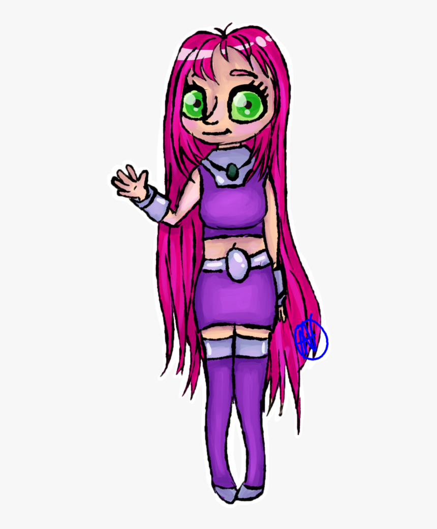 Svg Freeuse Starfire Drawing Purple - Cartoon, HD Png Download