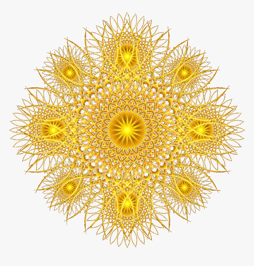 Arabic Gold Flower Transparent, HD Png Download , Transparent Png Image ...