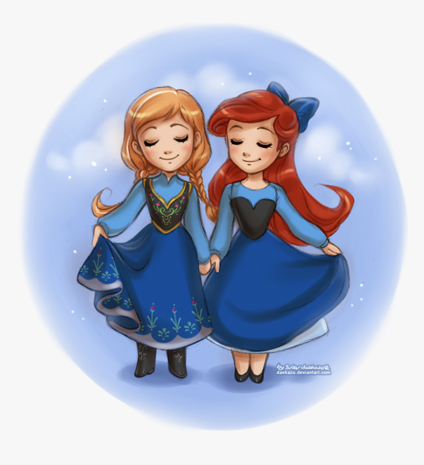 Anna And Ariel Disney, HD Png Download