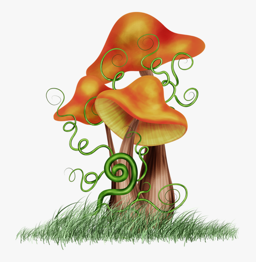 Fantasy Mushrooms Png, Transparent Png
