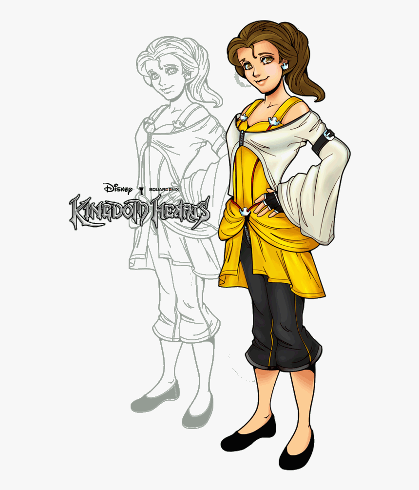 Belle Kingdom Hearts - Hearts Beauty And The Beast, HD Png Download