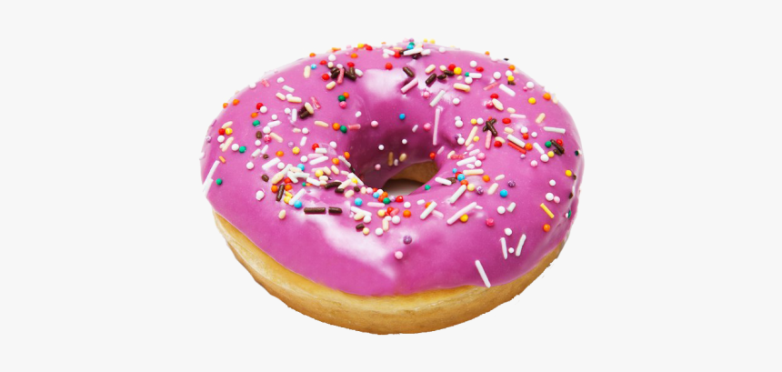 Donut Png - Пончик С Розовой Глазурью, Transparent Png