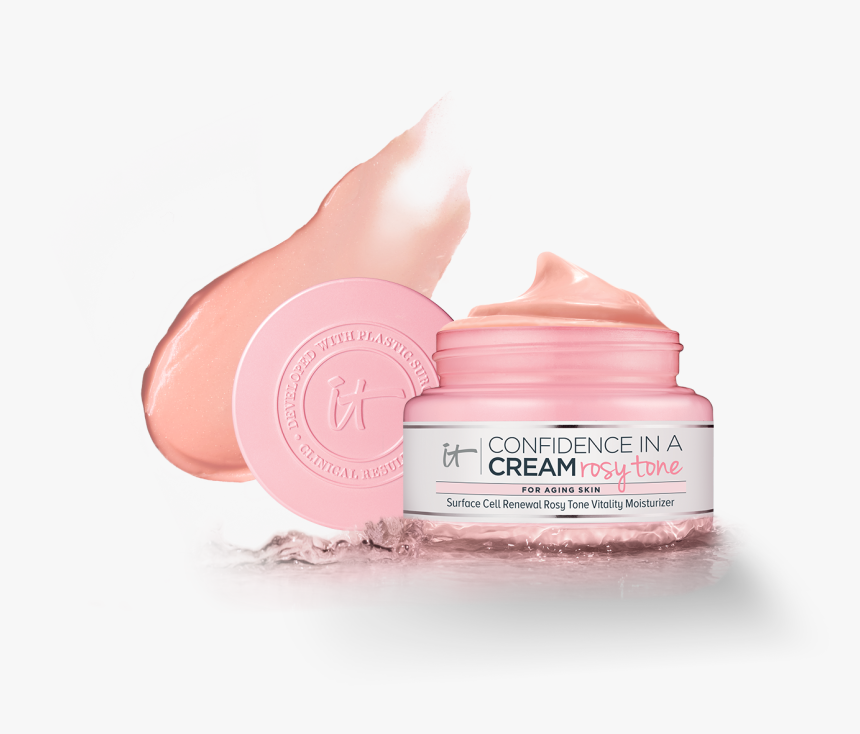 Confidence In A Cream Rosy Tone - Free It Cosmetics Confidence In A Cream Rosy Tone Moisturizer, HD Png Download