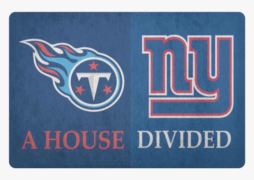Ny Giants Tennessee Titans House Divided Welcome Porch - Tennessee Titans, HD Png Download
