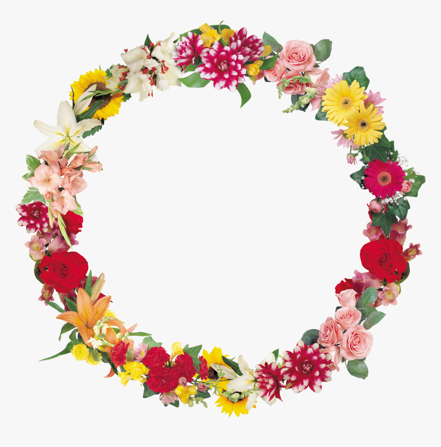 Floral Frame Png - バラ イラスト 囲み, Transparent Png