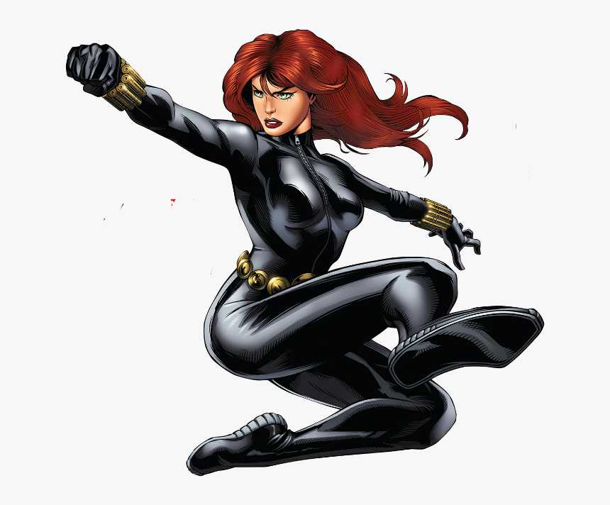 Black Widow Comic Png, Transparent Png