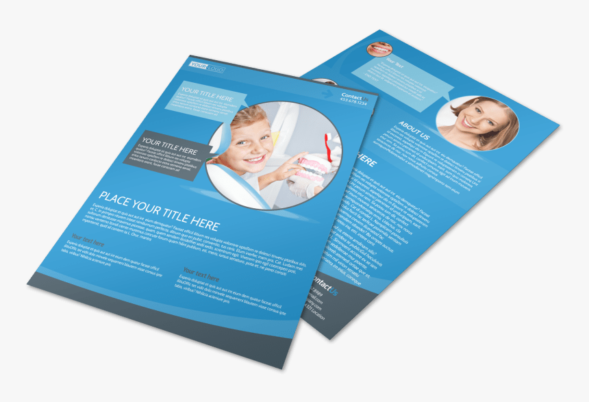 Dental Care Clinic Flyer Template Preview, HD Png Download
