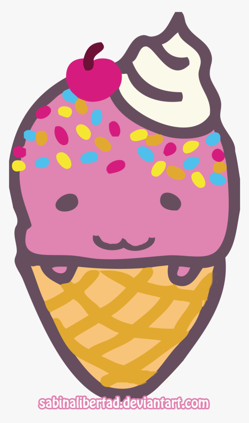Cute Ice Cream Backgrounds Clipart Panda, HD Png Download