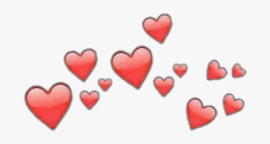 #cool #crown #hearts #red #redcrown #heart #heart #heartcrown - Transparent Heart Crown, HD Png Download