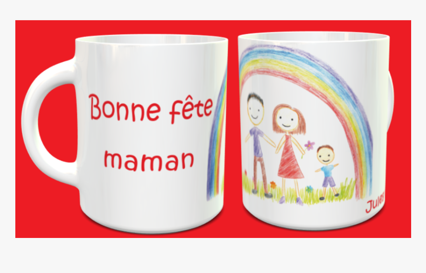 Tasse Bonne Fête Maman - Label, HD Png Download