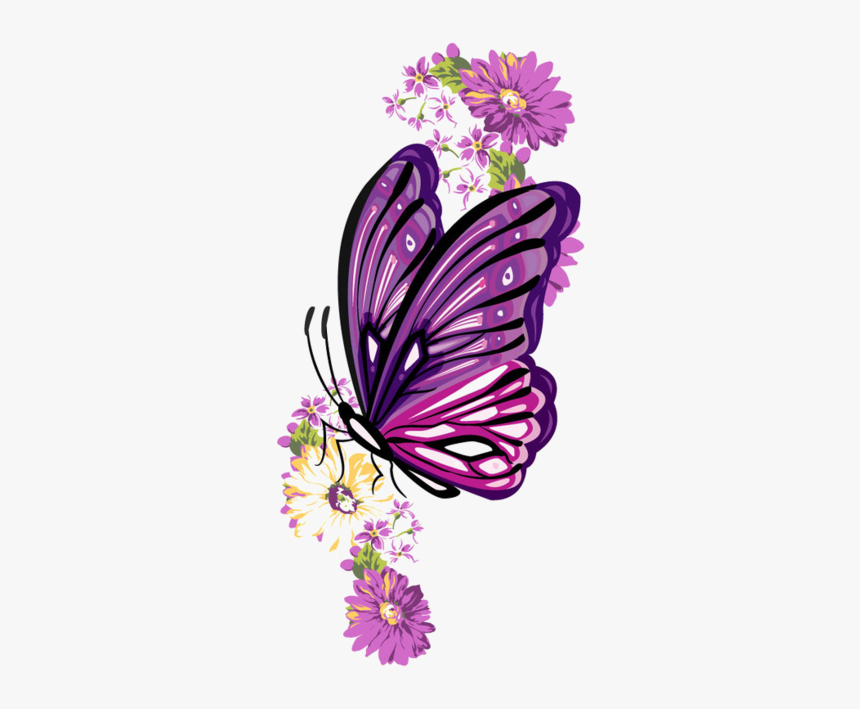 Butterfly In Hand Cartoon, HD Png Download